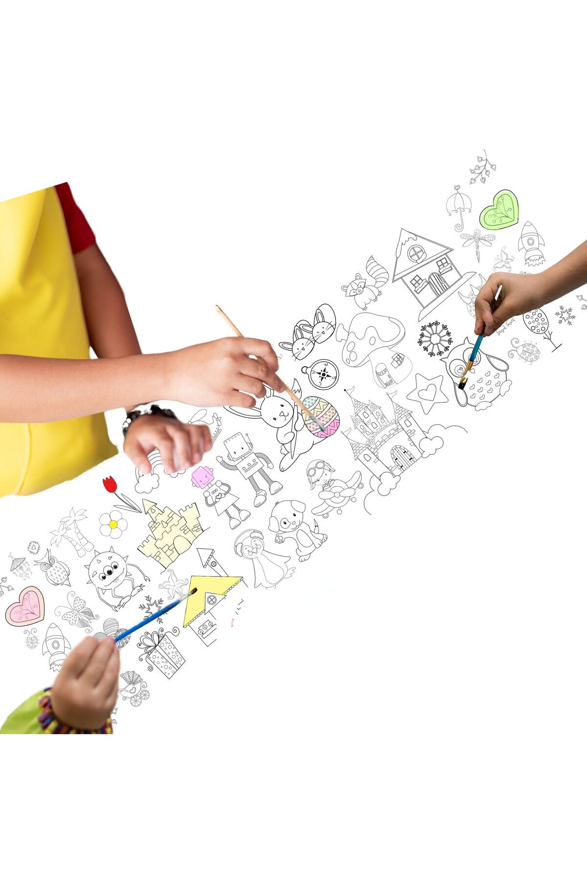 Dev Boy Bol Bol Boyama Etkinliği 2 Metre Karma Tema