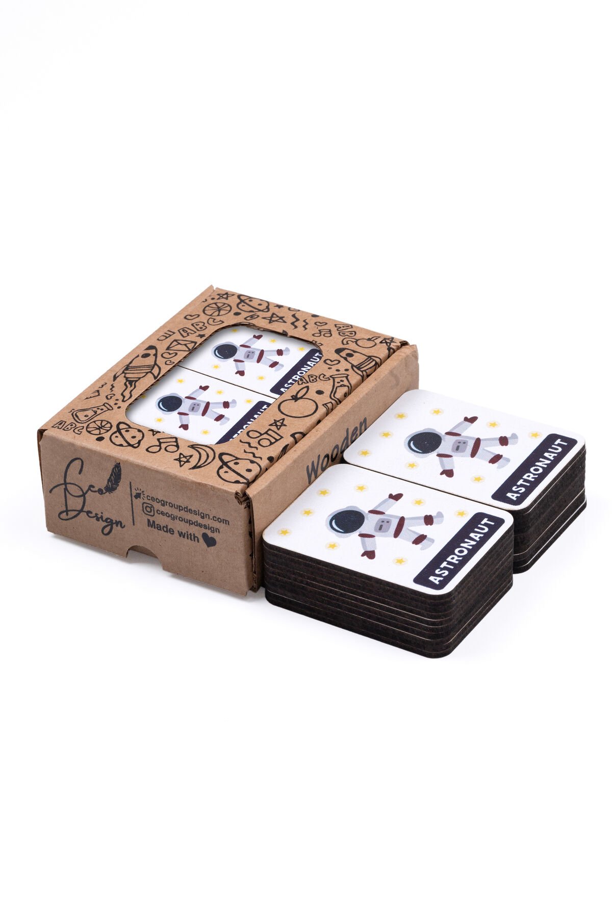 Güneş Sistemi Temalı Ahşap Eğitim Kartları: Küçük Kaşifler için Eğlenceli Öğrenme Montessori Oyuncak