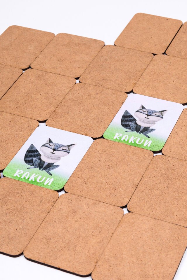 Ahşap Hayvan Eşleştirme Kartları ile Hayvanları Öğreniyorum Doğanın Renkli Dünyasını Keşfedin