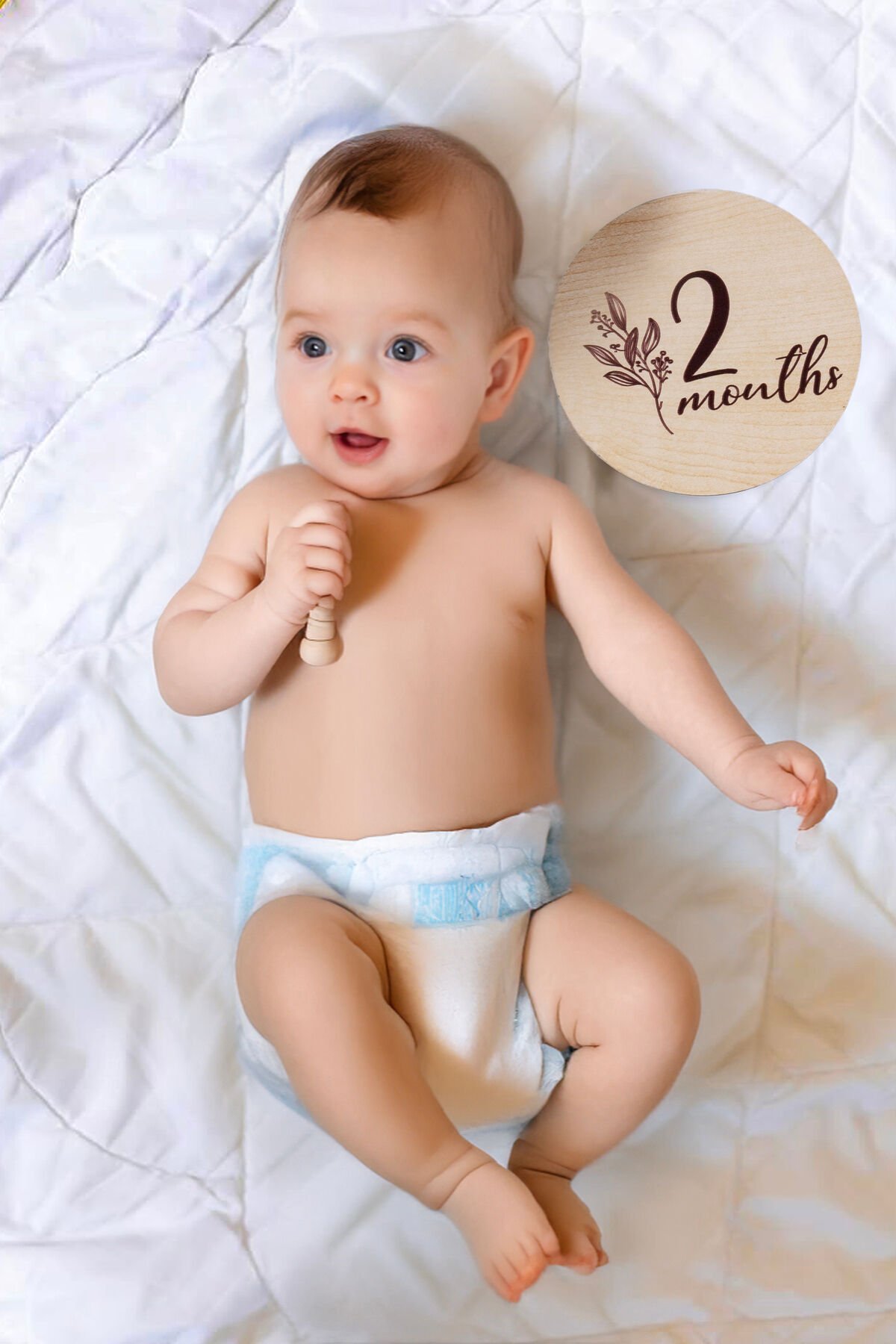 Ahşap Anı Kartları Fotoğraf Çekimi ingilizce Bebek Hediyesi