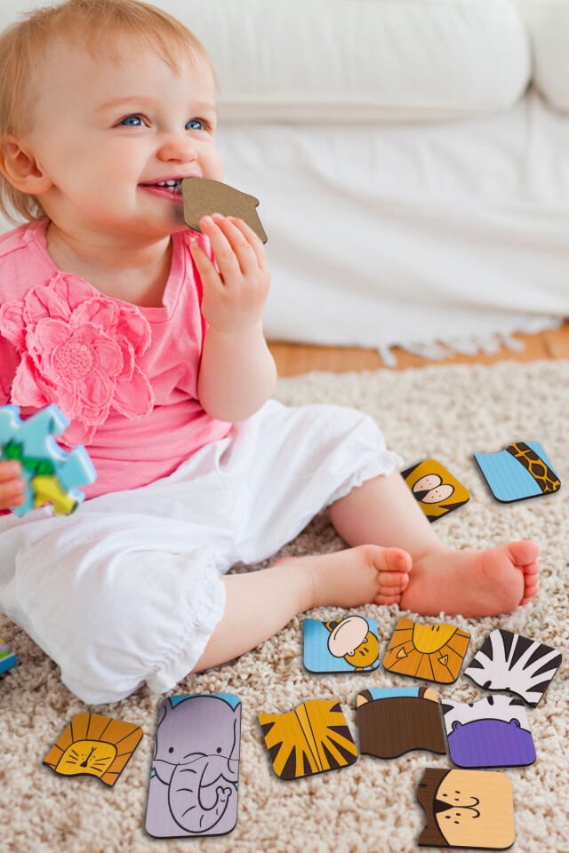 Erken Öğrenme Baby Puzzle Eşini Bul Eşleştirme Oyunu