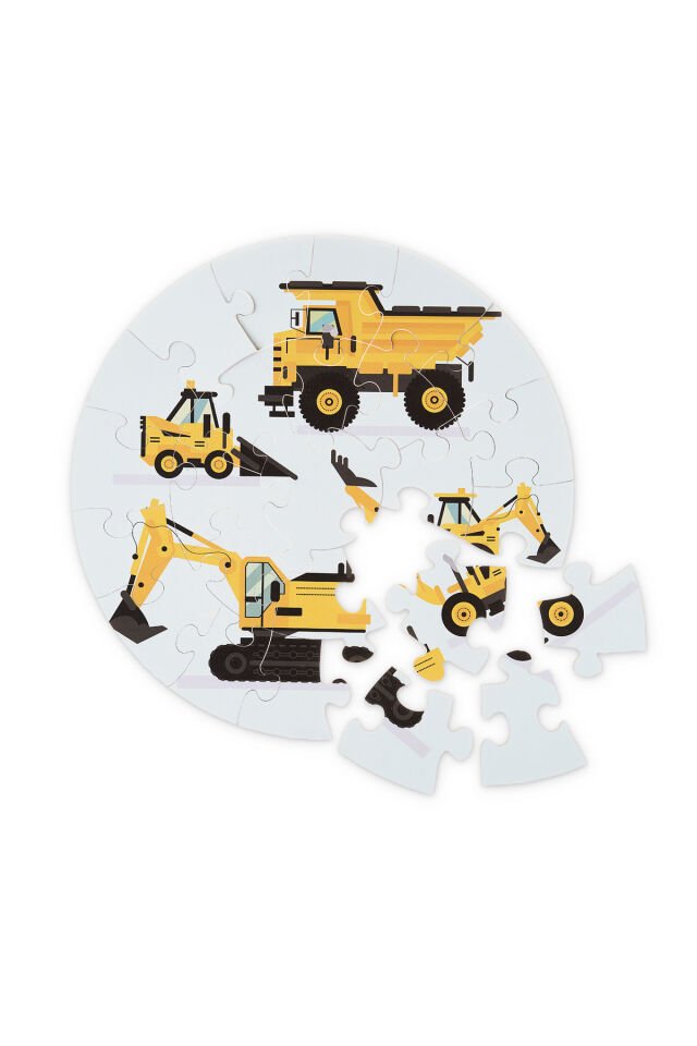 Mega Boy Ahşap Puzzle 25PARÇA 42CM Çapında Çocuklar Anaokulu ve Kreşler