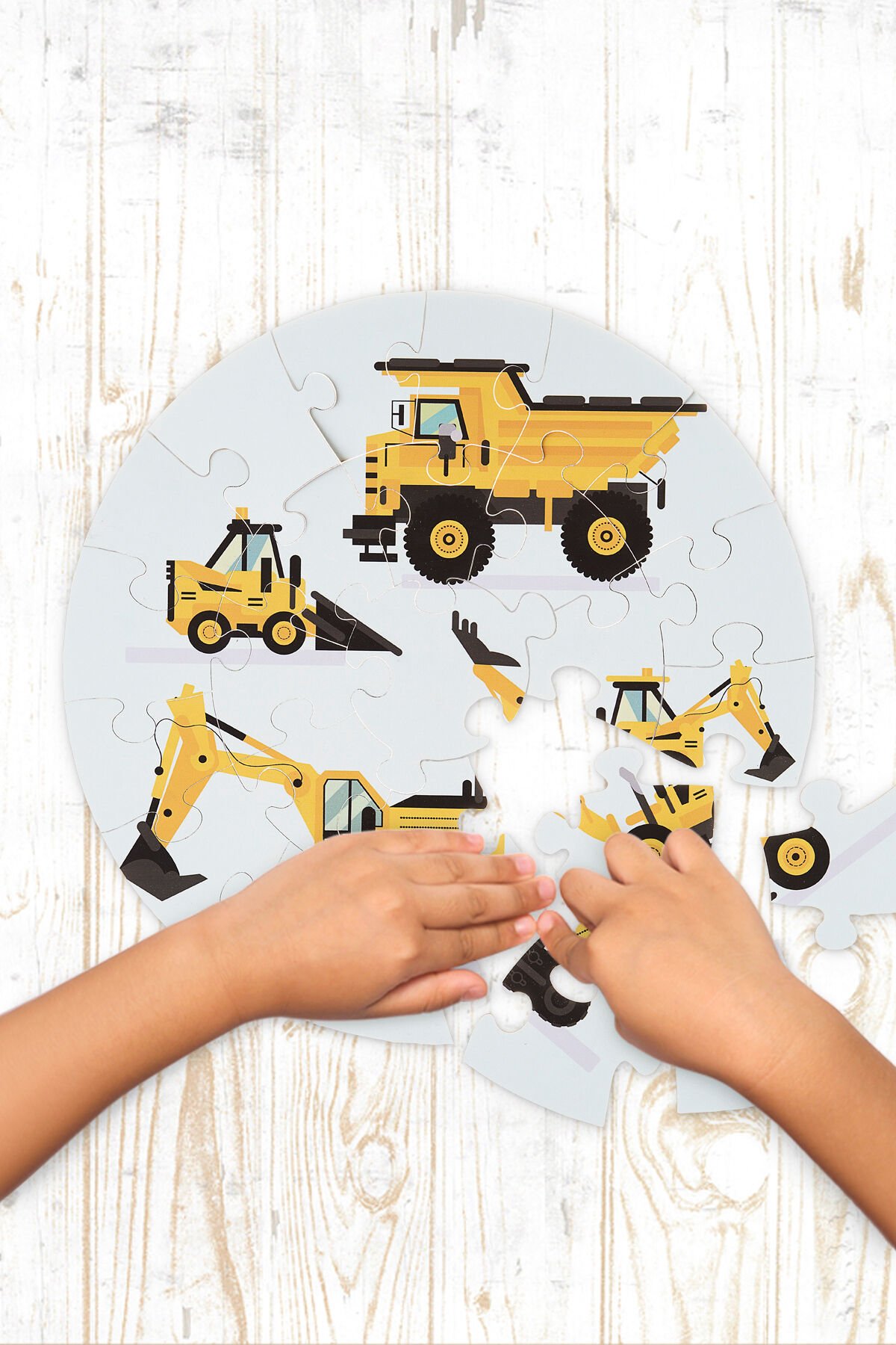 Mega Boy Ahşap Puzzle 25PARÇA 42CM Çapında Çocuklar Anaokulu ve Kreşler