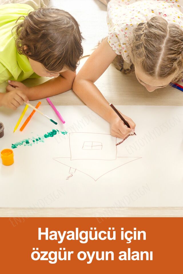 62cm X 2.5 Mt Aktivite Rulo Boyama Kağıdı - Bebek, Çocuk, Kreş, Anaokulu Için Boya Ve Çizim Rulosu