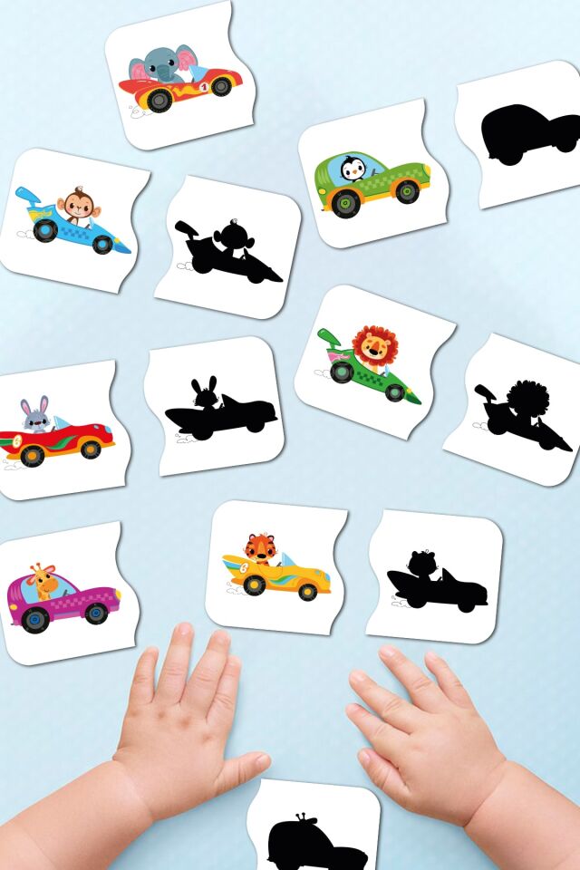 Eşleştirme Oyunu Ahşap Iki Parçalı Bebek Puzzle Okul Öncesi Puzzle Eğitici Oyuncak