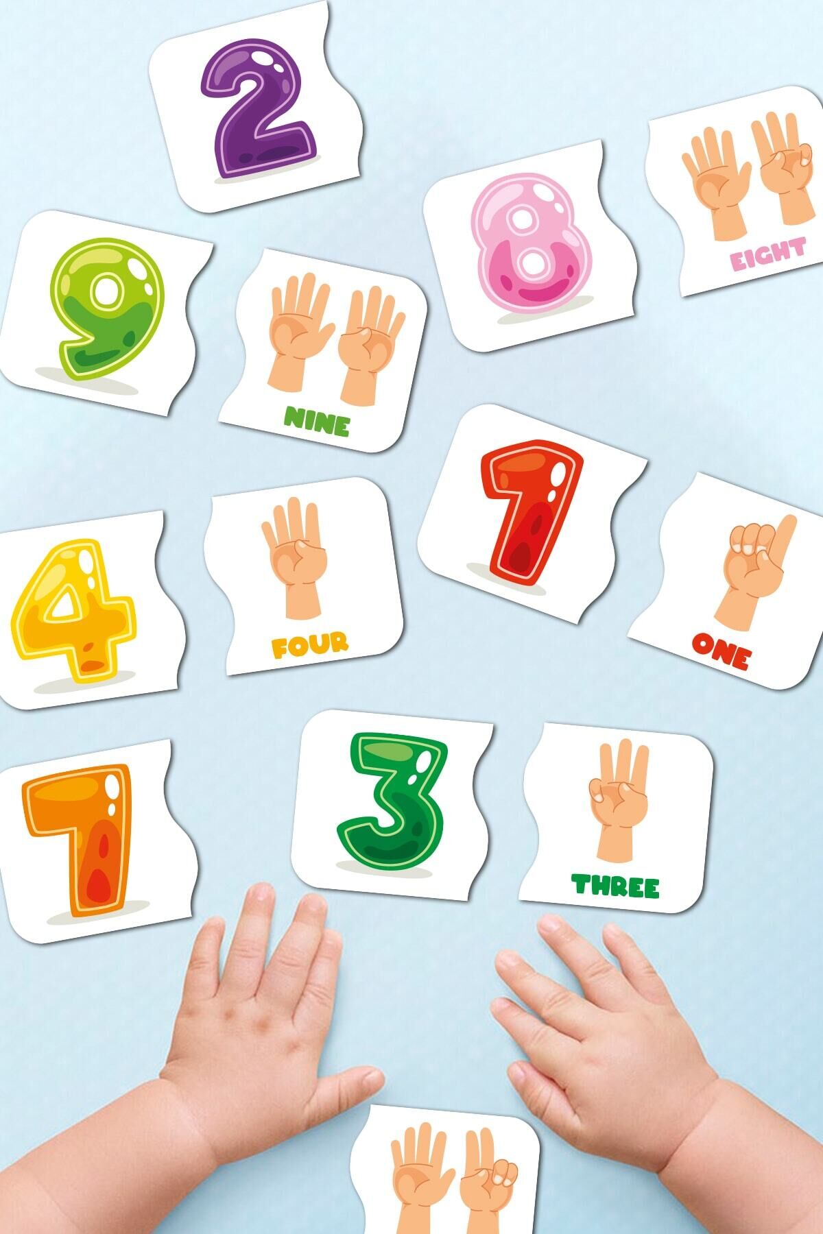 Eşleştirme Oyunu Ahşap Iki Parçalı Bebek Puzzle Okul Öncesi Puzzle Eğitici Oyuncak