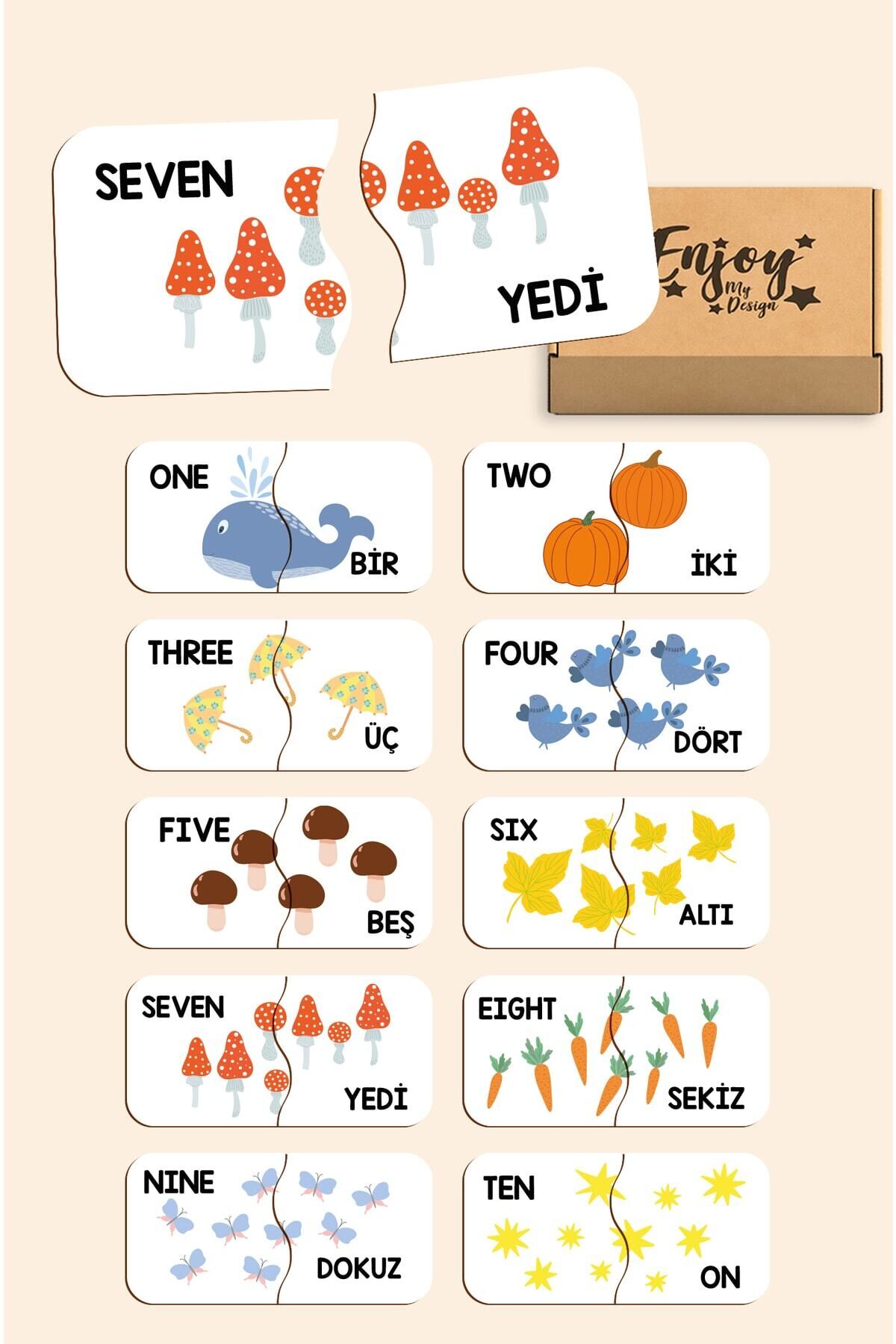 Eşleştirme Oyunu Ahşap Iki Parçalı Bebek Puzzle Okul Öncesi Puzzle Eğitici Oyuncak