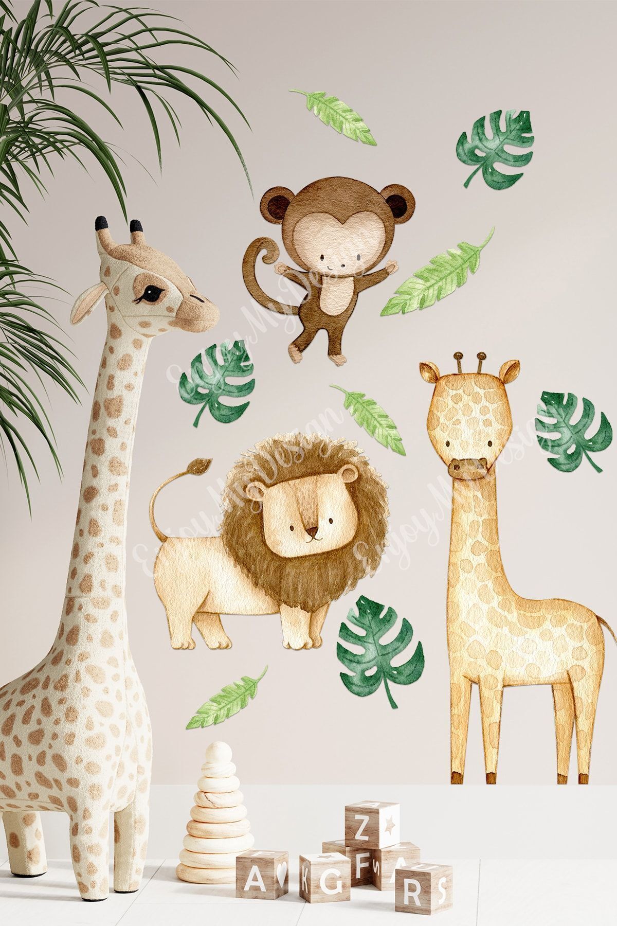 Çocuk Ve Bebek Odası Duvar Sticker Yapışkanlı Dekoratif Sticker Duvar Kağıdı