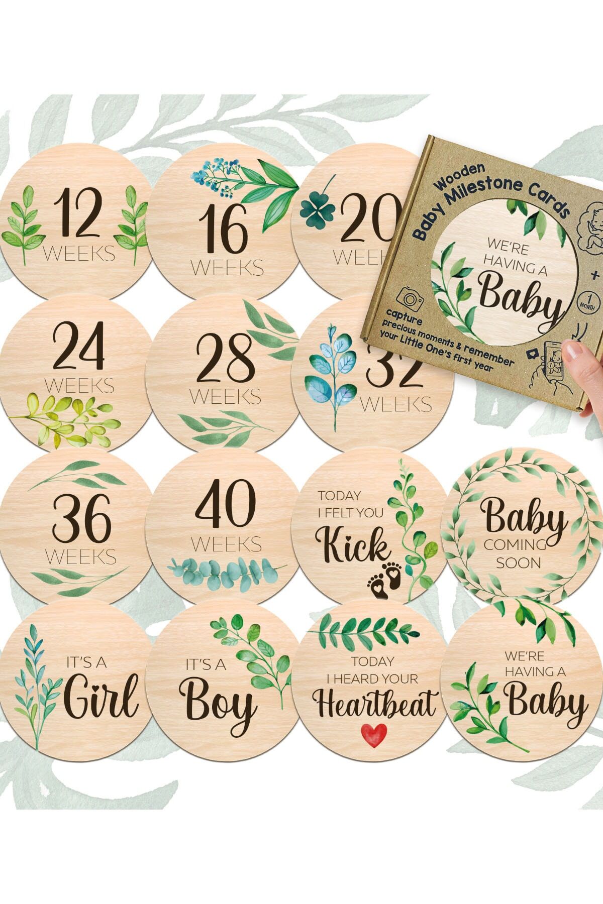 Özel Kutulu Hamile Hediyelik Ahşap 14 Farklı Tasarım Yenidoğan Ihtiyaçları - Bebek Hediyesi