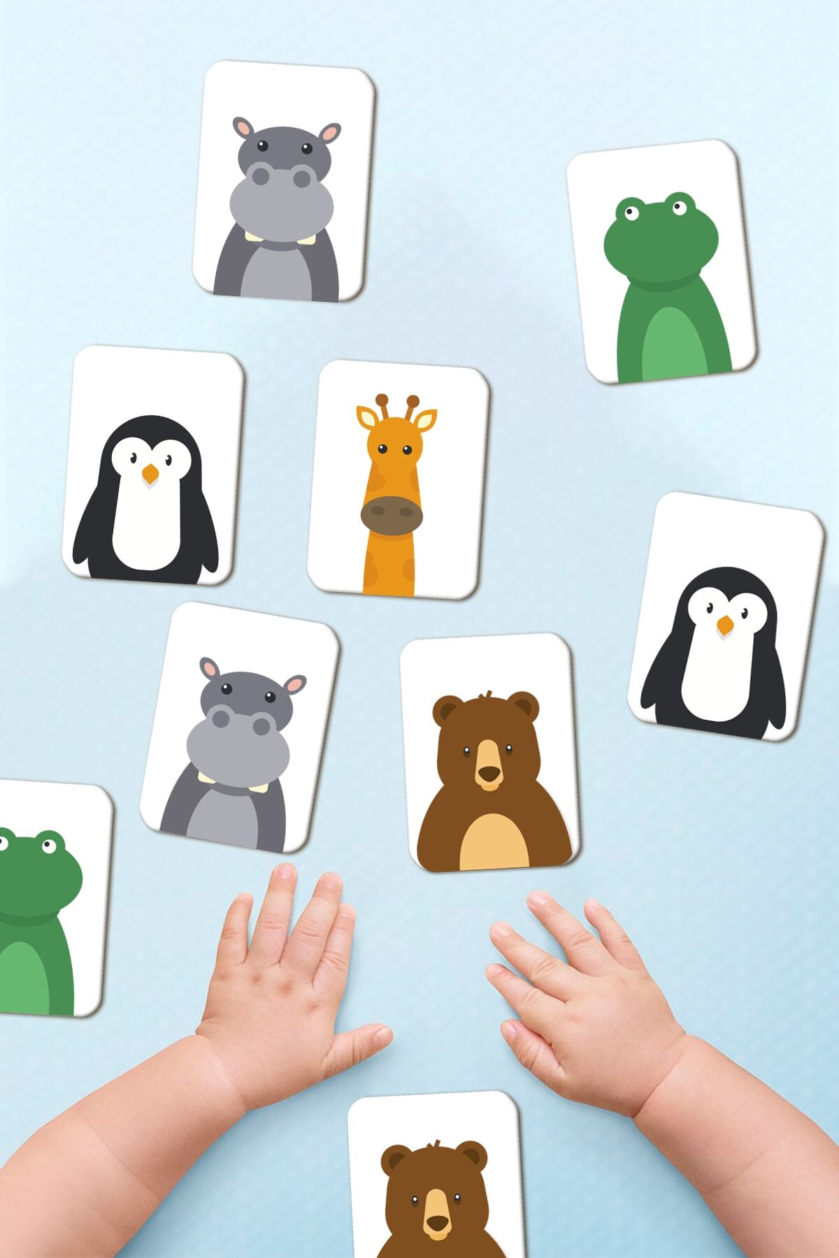 Hafıza Kartları Bebek Zeka Ve Eşleştirme Oyunu Ahşap Eğitici Puzzle Oyuncak