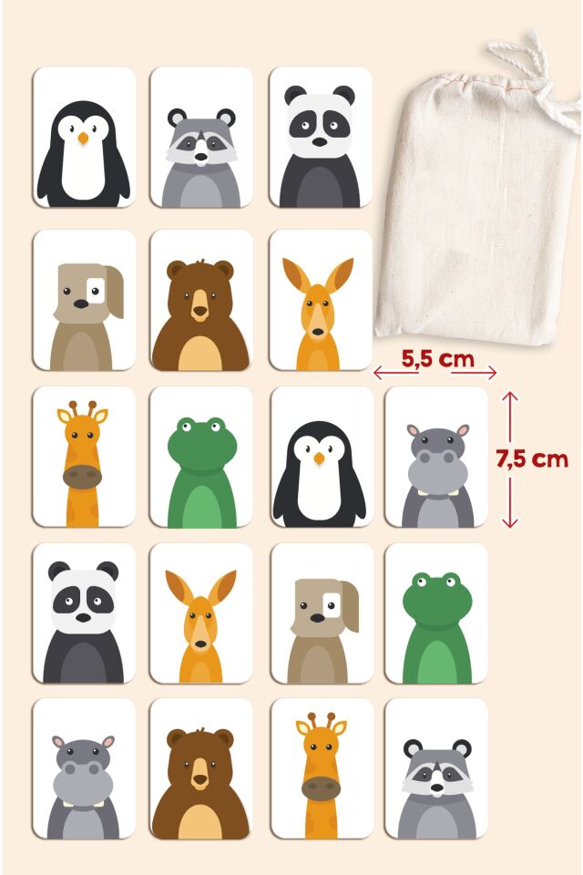 Hafıza Kartları Bebek Zeka Ve Eşleştirme Oyunu Ahşap Eğitici Puzzle Oyuncak