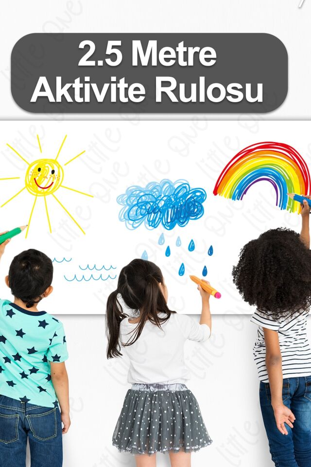 62cm X 2.5 Metre Aktivite Rulo Boş Boyama Kağıdı